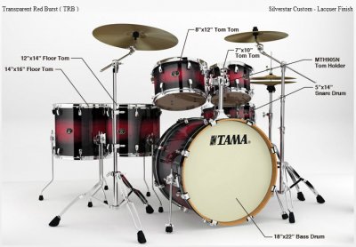 Tama SILVERSTAR CUSTOM VP 62RS TRB (Tama SILVERSTAR CUSTOM VP 62 ...