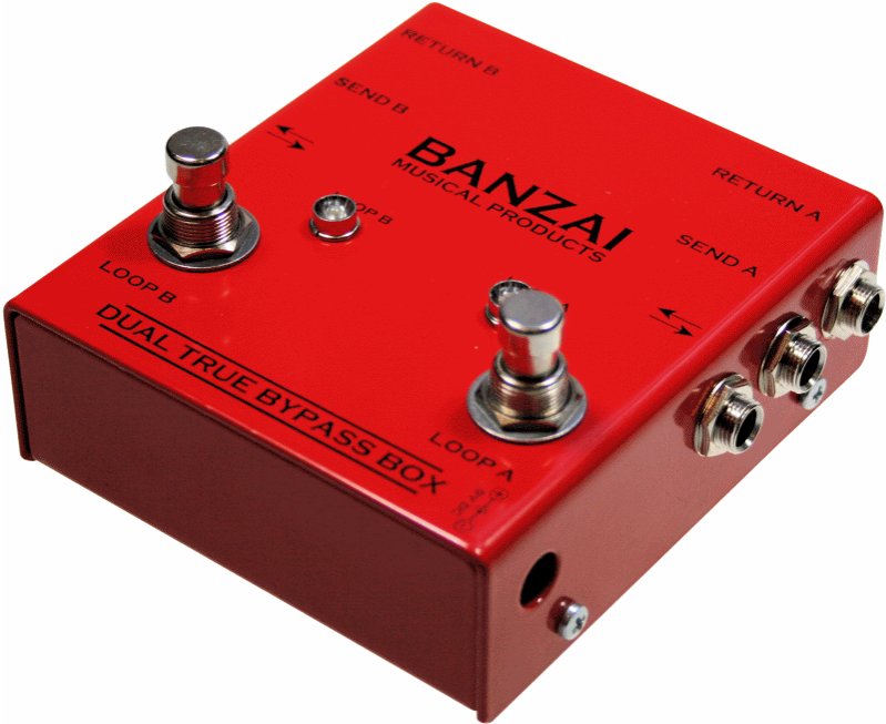 Banzai Dual True Bypass Box (Banzai DualTrueBypassBox) - EasyZic