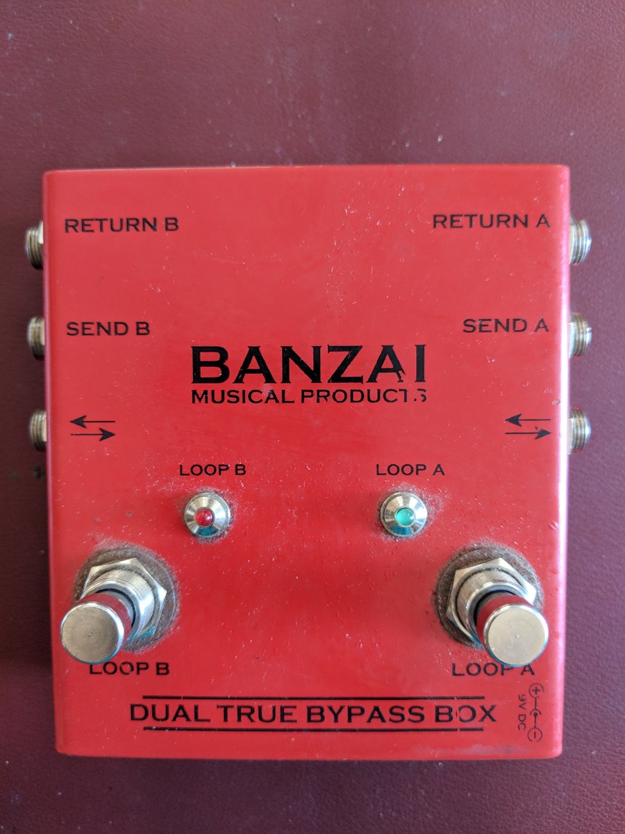 Banzai Dual True Bypass Box (Banzai DualTrueBypassBox) - EasyZic